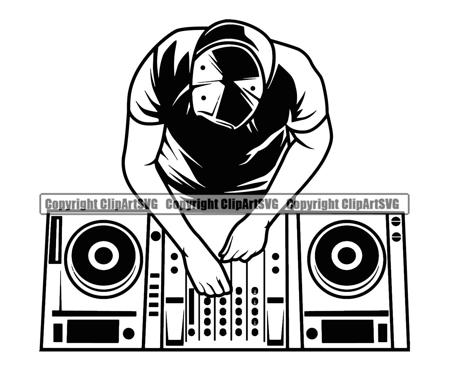 DJ Disc Jockey Music Turntable Record Player Mixer Album Vinyl Etsy