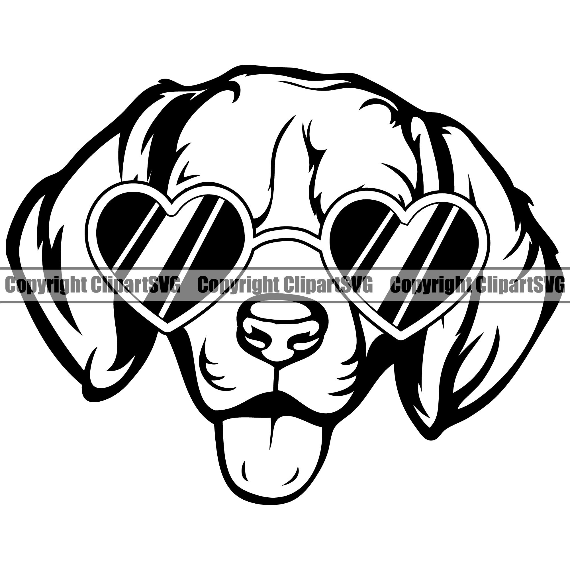 Beagle Dog Heart Sunglasses American Breed Paw Puppy Pup Pet Etsy Denmark