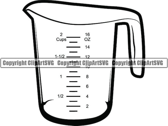 4-Cup Plastic Measuring Cup for Kitchen Use with Measuring Lines in Black  Text Frosted Cup (1 unit)