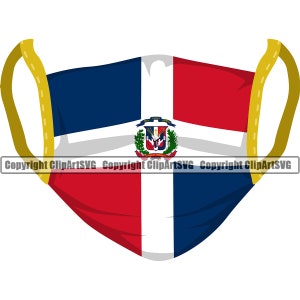 República Dominicana Bandera Dominicana Enfermera Doctor Virus Máscara Cirugía Cubierta País Mundo Nación Mapa Signo Arte Diseño Logotipo SVG PNG Clipart Vector