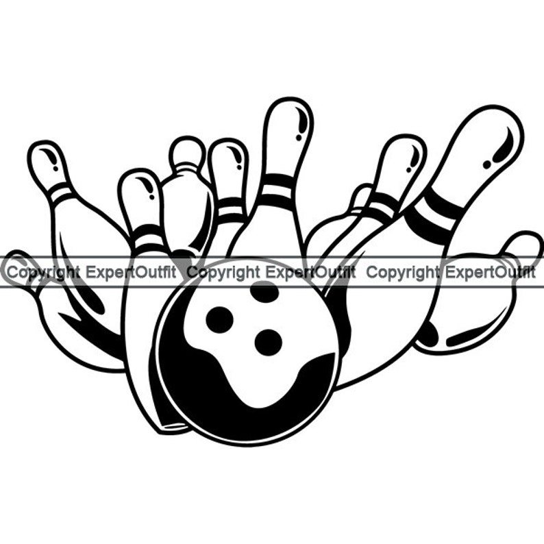 Bowling Pins Ball Strike Bowl Bowler Striker Spare Scoring Etsy