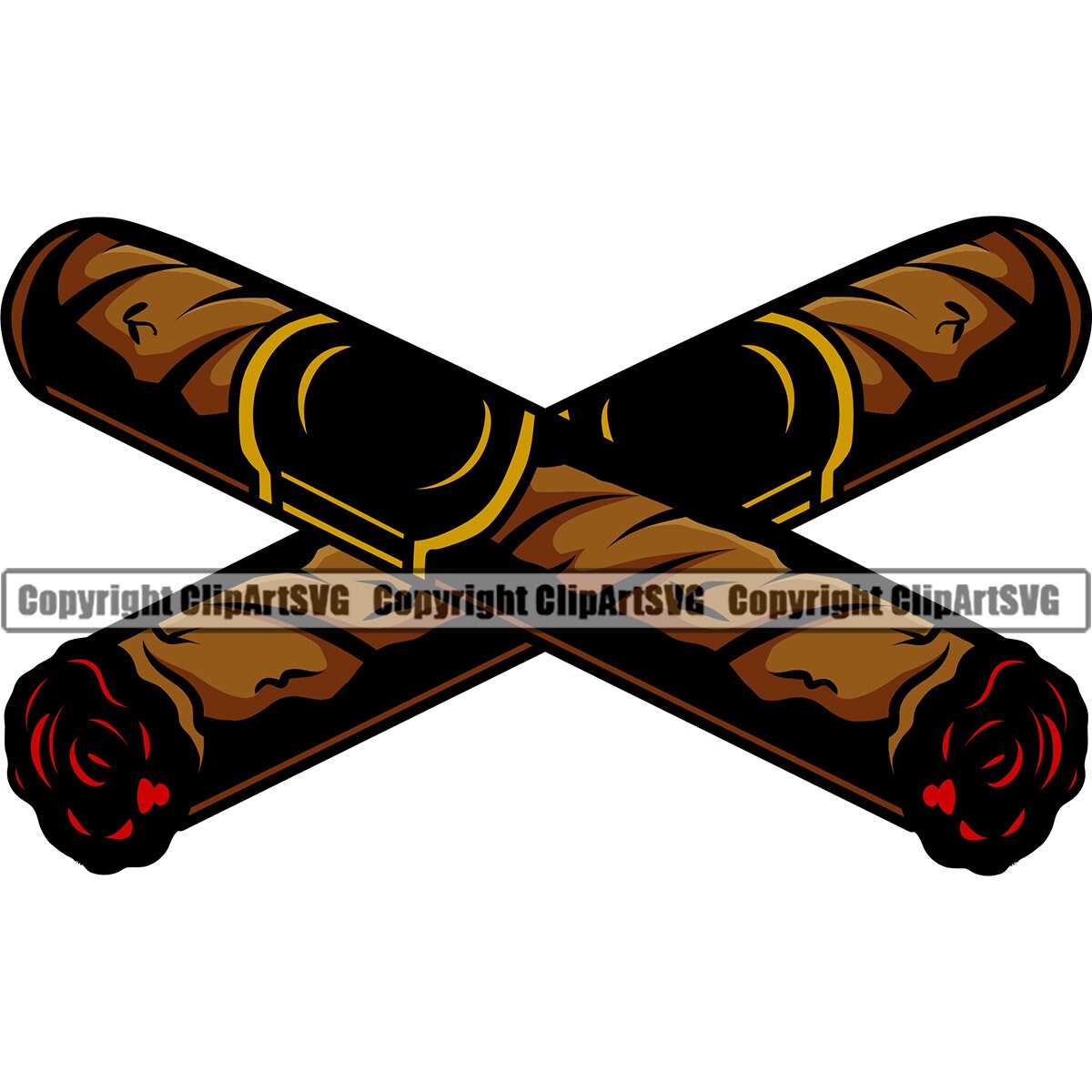 Cigars Crossed Smoking Tobacco Smoker Smoke Blunt Ash Ashes - Etsy Denmark