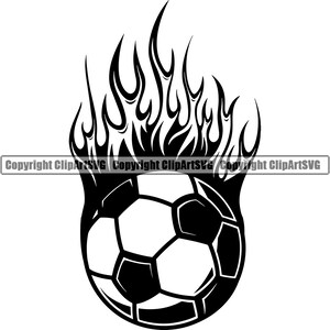 Soccer Ball #10 Fire Flame Kick Ball Net Goal Futball Field Team Sport School College Kids Game Logo.SVG .EPS .PNG Vector Cricut Cut Cutting