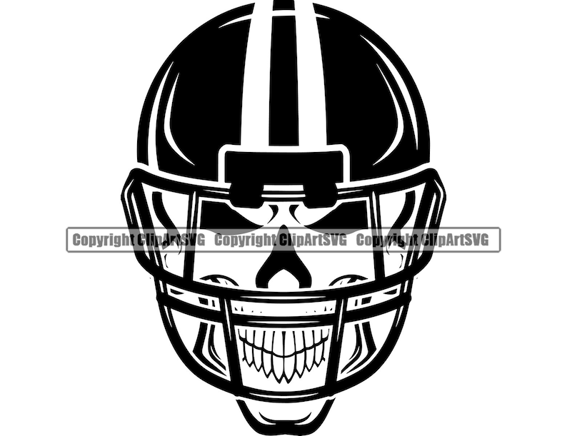 Football Helmet 5 Skull Equipment Team Sports School College Etsy
