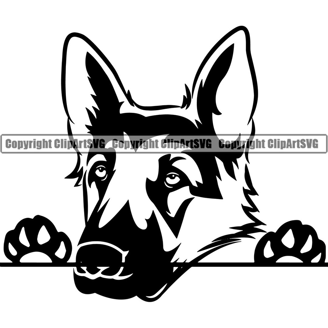 German Shepherd Dog Breed Head Face Happy Puppy Animal Pet Pedigree ...