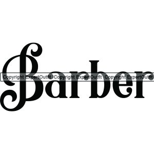 Barber Logo Clipper Scissor Barbershop Hair Cut Hairstylist Salon Shop Logotype Lettering 3D Text.SVG .PNG Clipart Vector Cricut Cut Cutting