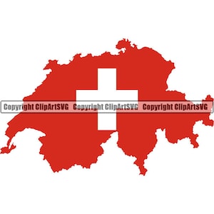 Zwitserland Midden-Europees Europa land wereld nationale natie vlag kaart logo kunst. JPG. PNG clipart clip art ontwerp grafische download