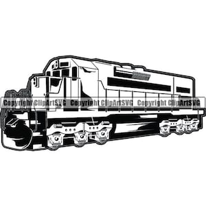 Train Locomotive #3 Railroad Railway Engine Metro Rail Mass Rapid Transit  Track Commuter Logo .SVG .PNG Clipart Vector Cricut Cut Cutting