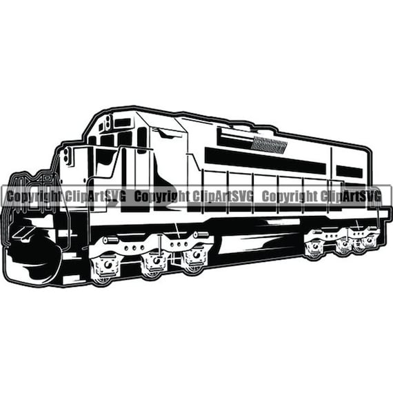 Train Locomotive 3 Railroad Railway Engine Metro Rail Mass Etsy