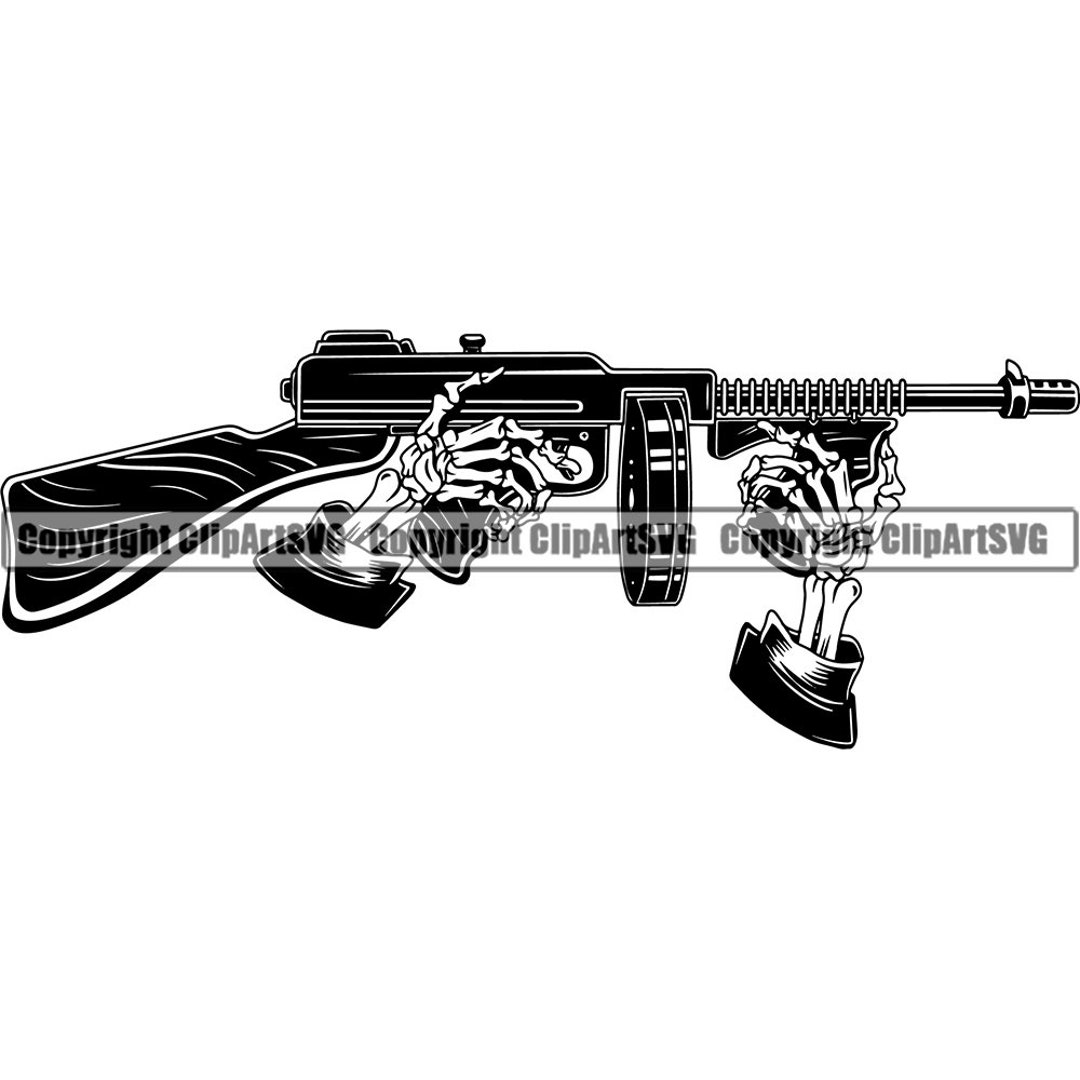 Aggregate more than 69 tommy guns tattoo super hot in.cdgdbentre