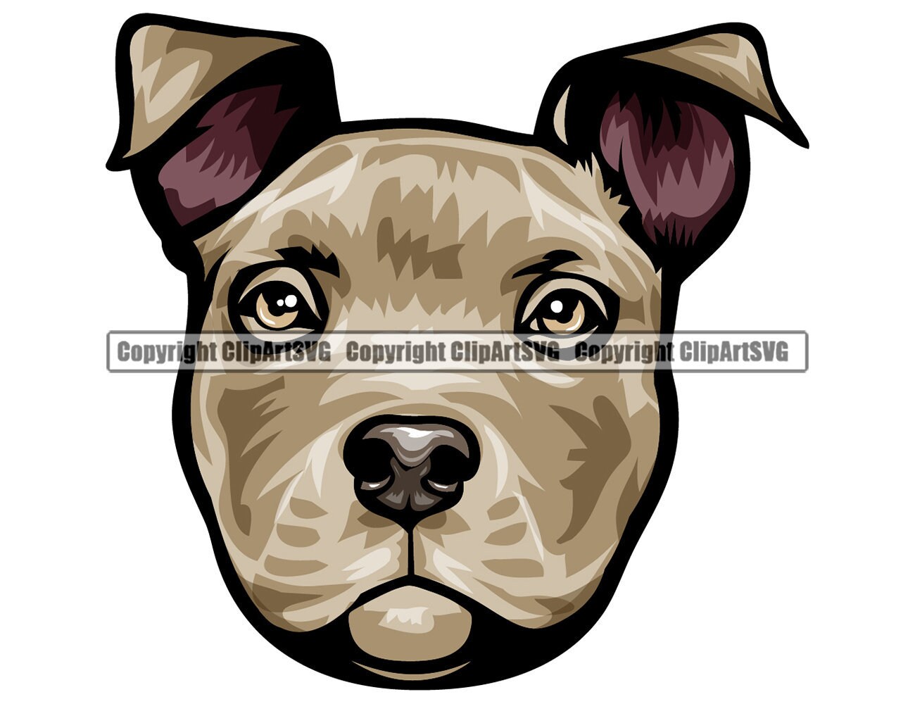 Pitbull Bully Dog Face Download Svg Png Hiking Pittie Dogs 