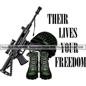 Cráneo Soldado militar Veterinario Héroe de guerra Signo American Eagle Veterano de EE. UU. Botas de pistola Casco Batalla Arte Diseño Logotipo SVG PNG Vector Clipart Corte