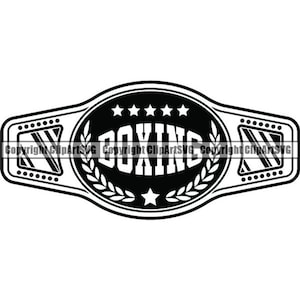 Cinturón de boxeo #2 Campeonato Lucha Luchador MMA Artes marciales mixtas Juego deportivo Logotipo del boxeador .SVG .PNG Clipart Vector Cricut Corte Corte