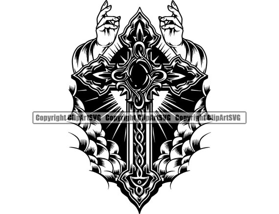 Cross Christian Design Tattoo Lucky Holy Vector, Tattoo, Lucky, Holy PNG  and Vector with Transparent Background for Free Download