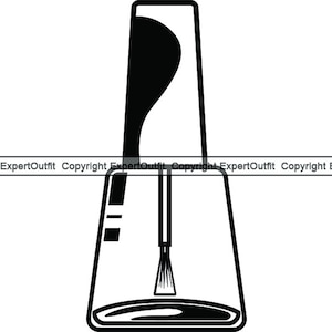 Cosmétiques vernis à ongles bouteille manucure pédicure revêtement peinture coloration vernis doigt main choyer. SVG. PNG vecteur Clipart Cricut coupe coupe