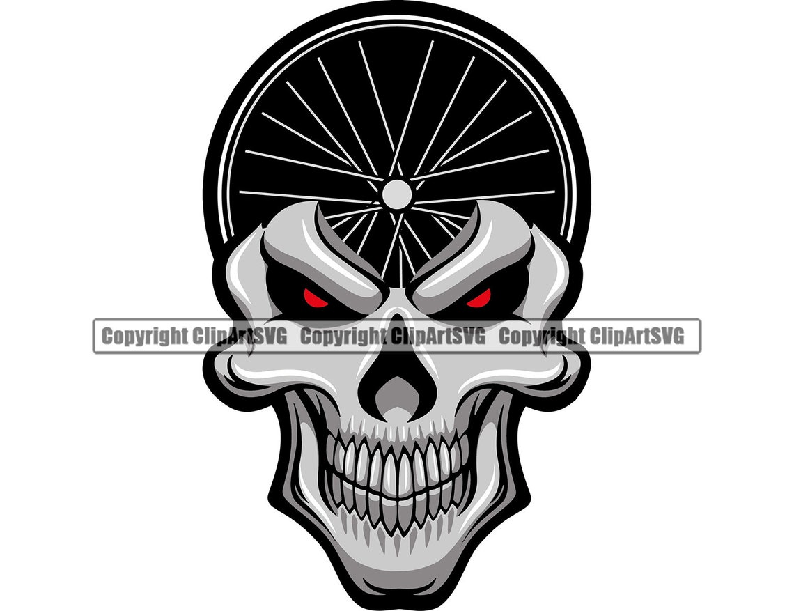 Bicycle Skull Skeleton Bike Cycle Cycling Contest Wheel Racer Etsy