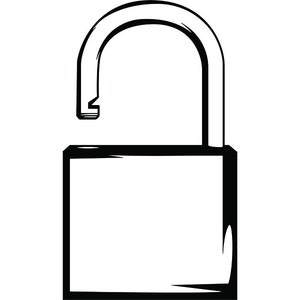 Bloqueio #2 Bloqueio de proteção Segurança Cadeado Símbolo Seguro Privacidade Senha Seguro .SVG .PNG Clipart Vetor Cricut Corte Arquivo de corte