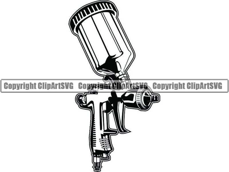 Spray Paint Air Gun Sprayer Painter Metal Color Gun Compressor Etsy