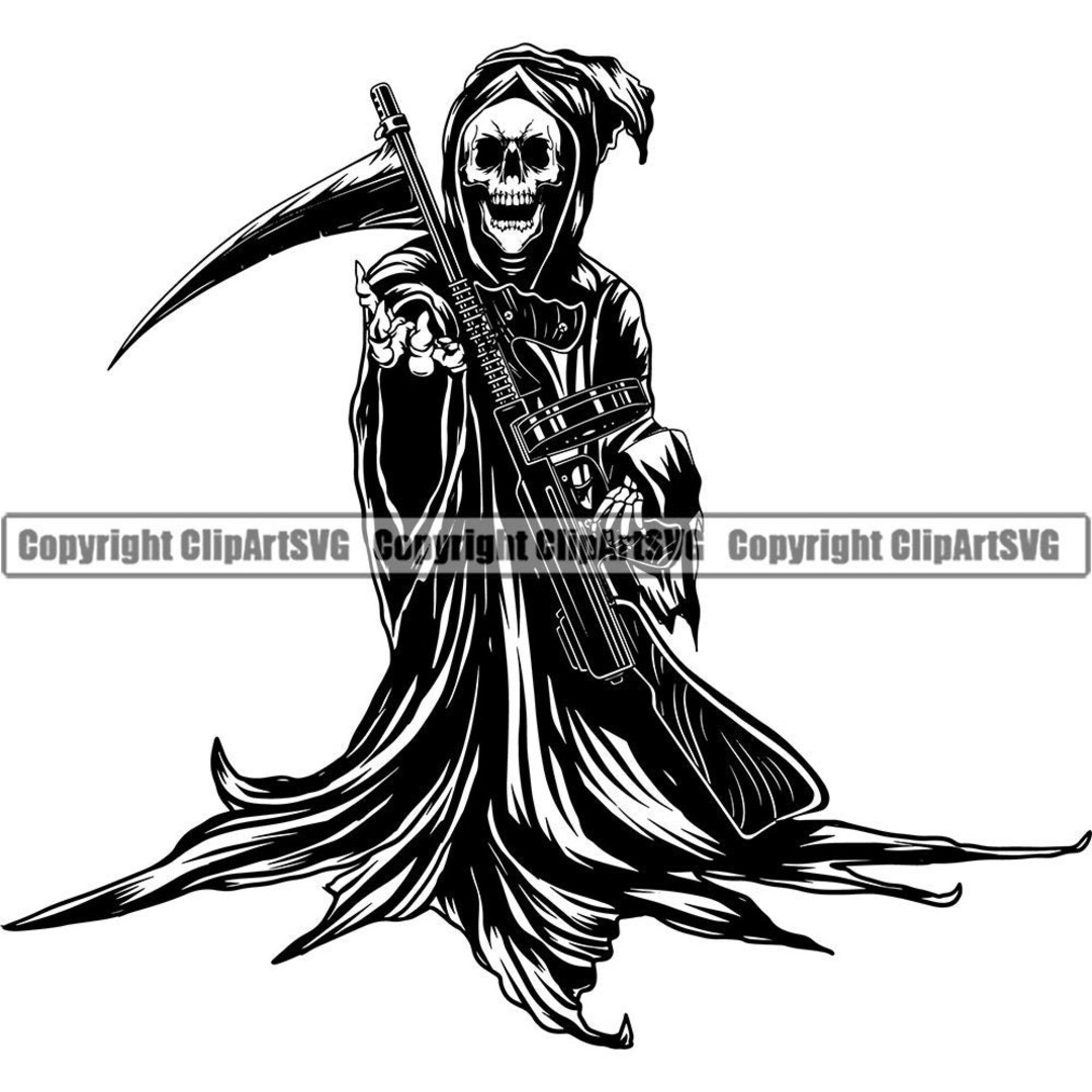 Mad Grim Reaper - Paint By Number - Painting By Numbers