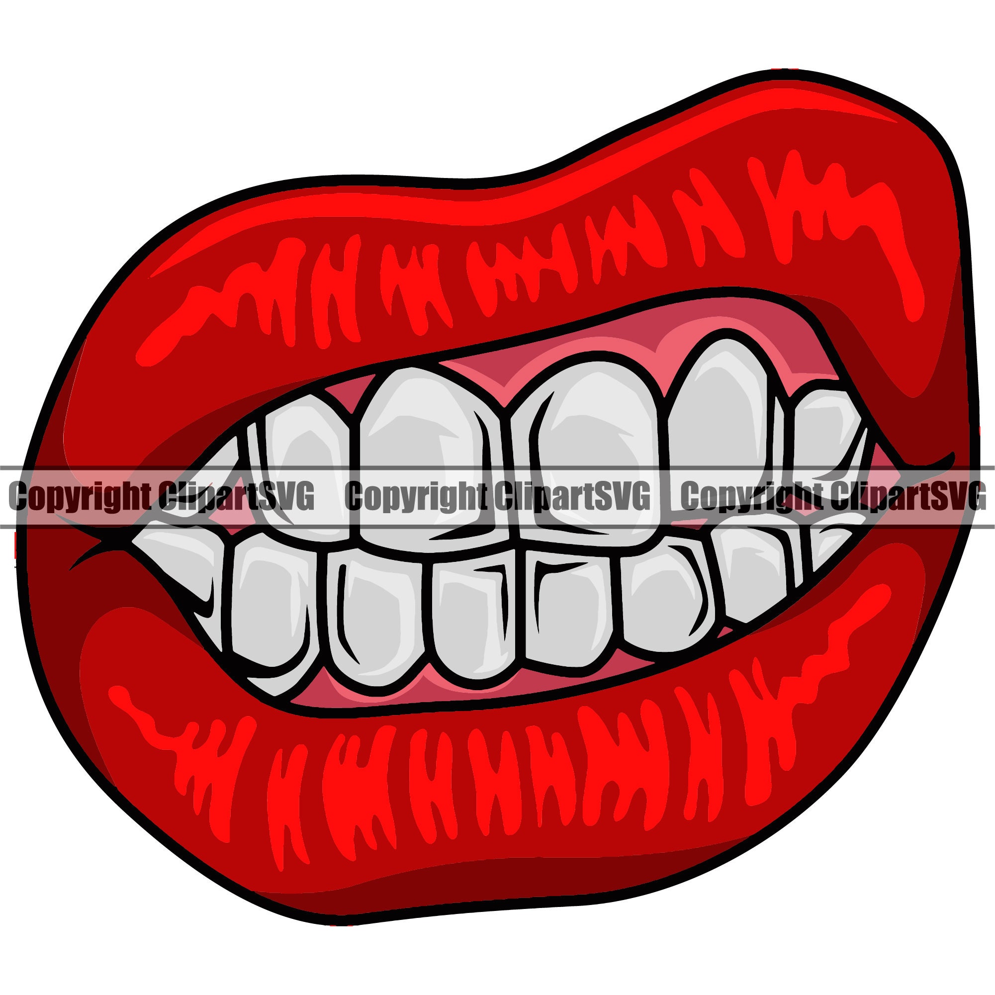 Grin Grill Teeth Sexy Lips Smile Mouth Doctor Mask Gangster Etsy