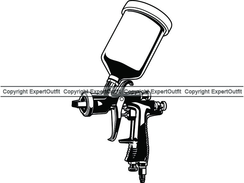 Spray Paint Air Gun Sprayer Painter Metal Color Gun Compressor Etsy