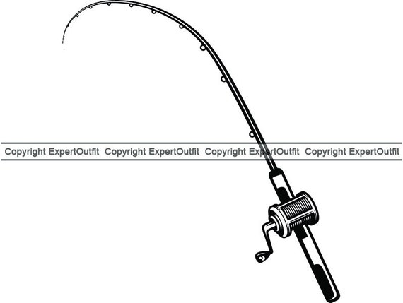 Fish Fishing Catch Catching Cast Casting Reel Rod Pole Fly Stick Line  String Cord Roll Sports .SVG .PNG Clipart Vector Cricut Cut Cutting -   Canada