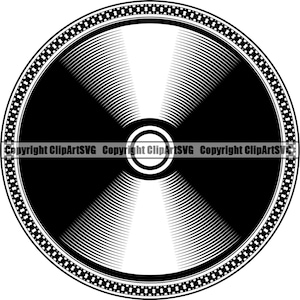 Musik Plattenspieler Plattenspieler Mixer DJ Disc Jockey Scratchen Album Vinyl Club Stereo Sound Design Art Logo SVG PNG Vektor Clipart geschnitten Datei
