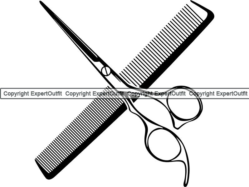 Occupation Barber Hairstylist Styling Combing Comb Hair Parlor | Etsy