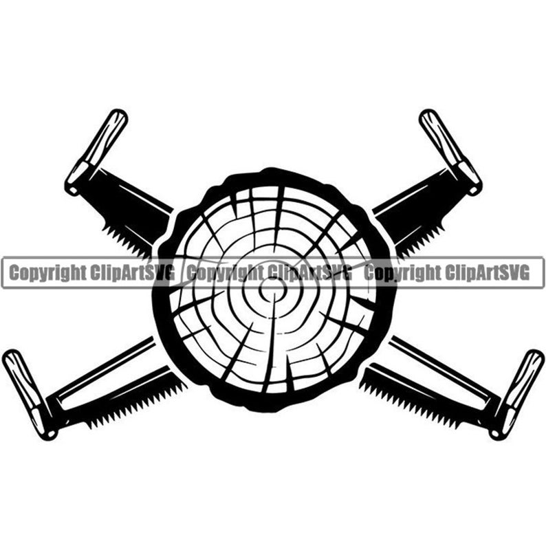 Lumberjack Logo 53 Tree Slice Saw Mill Lumber Tool Chop Etsy
