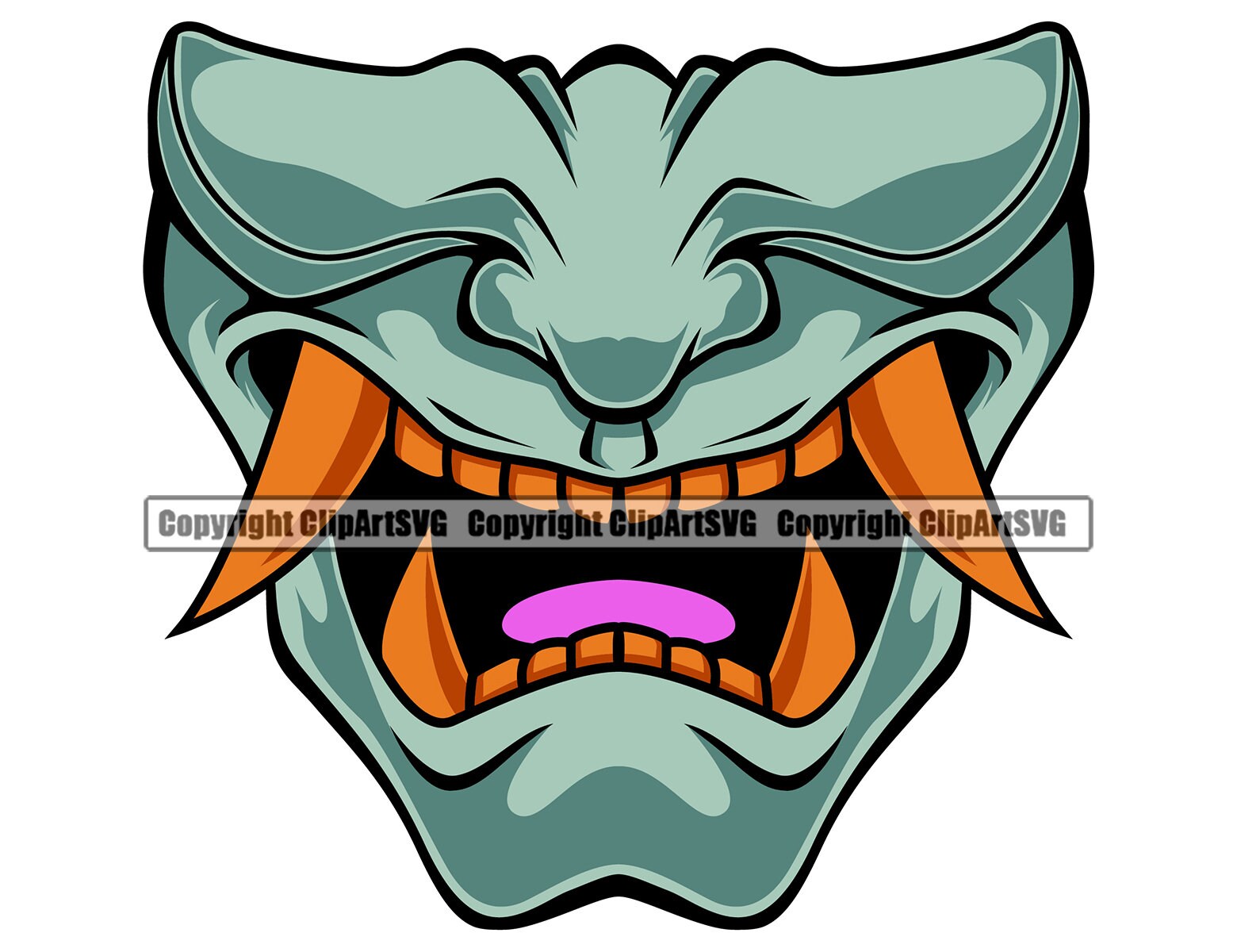 Japanese Hannya Demon Devil Teeth Mask Doctor Nurse Face Cover - Etsy UK