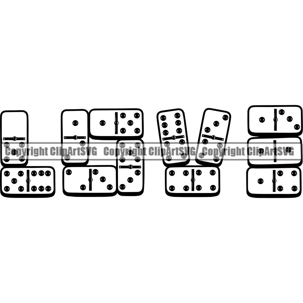 Clipart - jogo domino k19976616 - Busca de Clip Art, Ilustrações