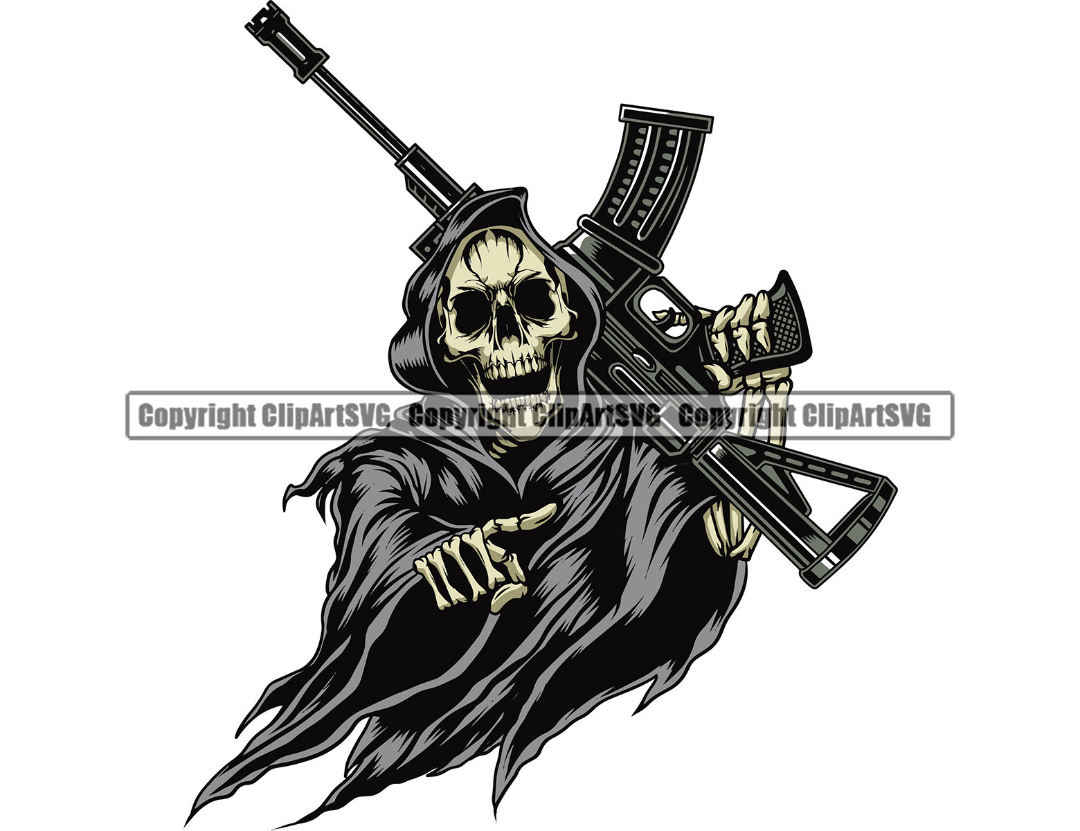 Traditional grim reaper with gun tattoo Gary Dunn Art Junkies Tattoo by  Gary Dunn  Tattoos