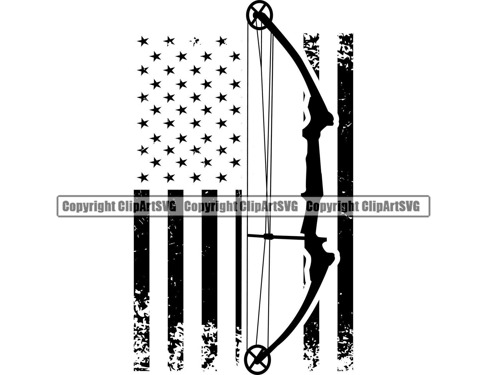Archery USA Flag Archer Arrow Bow Gear Game Shooting Shoot Hit Etsy