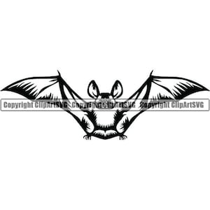 Vampier #1 eng gezicht hoofd vliegen wild nachtelijk dier Possum natuur zoogdier Wildlife Logo. SVG. PNG Clipart Vector Cricut knippen snijden