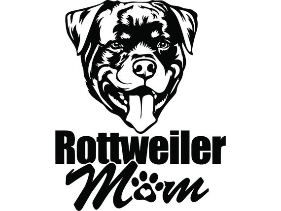 Download Rottweiler 52 Mom Love Dog Breed Animal Pet Guard Security Etsy