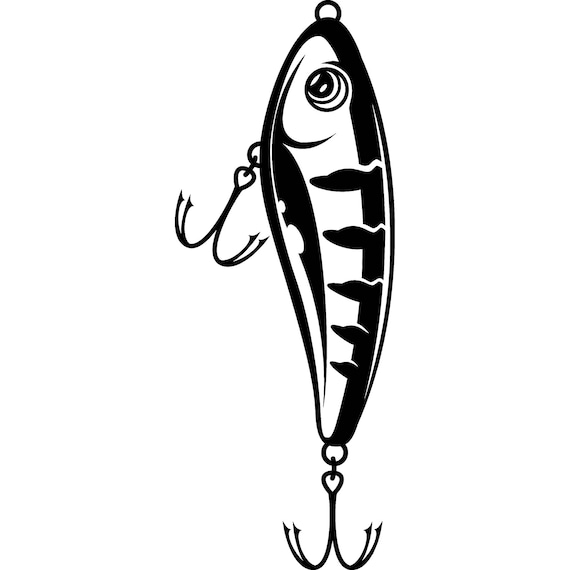 Download Fishing Lure 3 Hook Fisherman Logo 3 Prong Angling Fish | Etsy