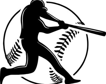 Baseball Logo 7 Bats Crossed Ball Diamond League Equipment