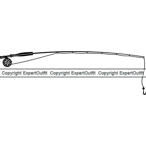 Fishing Fly Rod Fish Fisher Fisherman Angler Trawler Pole Hook