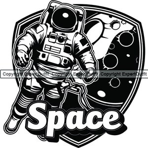 Astronaut pak Space Shuttle Nasa ruimteverkenning astronomie ruimteschip raket missie lancering Logo.SVG.PNG Clipart Vector Cricut knippen snijden