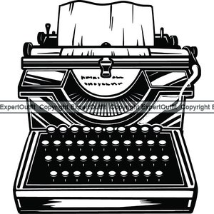 Schrijver Typemachine Typeschrift Typen Schrijven Schrijven Auteur Blogger Blog Tekens Machine Dichter. SVG. PNG Clipart Vector Cricut Cut Snijden