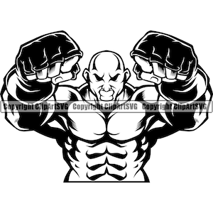 MMA Mixed Martial Arts Black Belt Bjj Sport Gis Fight Win Winner Ring Cage Box Boxer Boxing Glove Design Art Logo SVG PNG Vector Clipart Cut