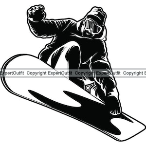 Sport Snowboarding Snowboard Snowboarder Ausrüstung Wettbewerb Stunt Manöver Technik Jump Trick.SVG.PNG Clipart Vektor Cricut Cut Cutting