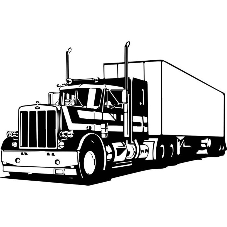 Free Free 74 18 Wheeler Truck Driver Svg SVG PNG EPS DXF File