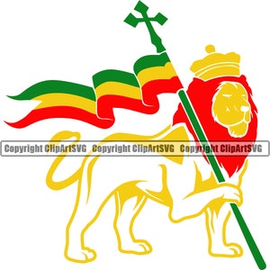 Rasta Reggae Lion Flag Cross King Crown Reggaeton Tree Leaf Bud Jah Love Music Hemp Shop Herb Art Design Logo SVG Clipart Vector Cut File