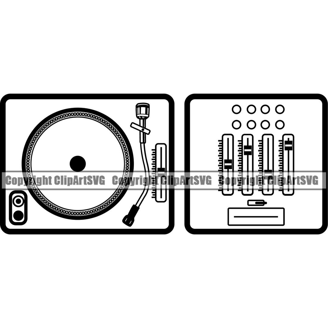 Music Turntable Record Player Mixer DJ Disc Jockey Scratching Album