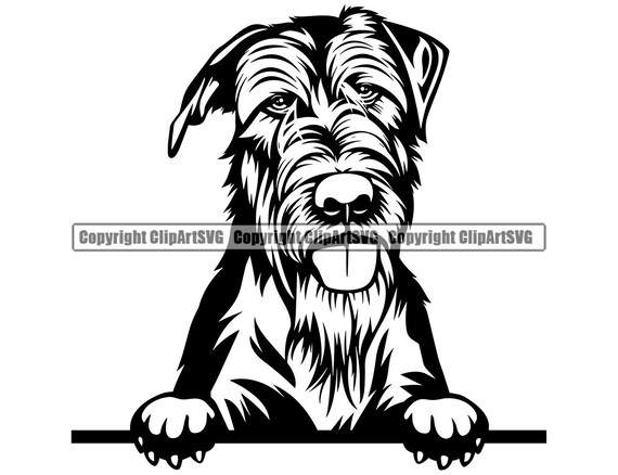 Download Irish Wolfhound Dog Peeking Peek A Boo Pedigree Canine Etsy 3D SVG Files Ideas | SVG, Paper Crafts, SVG File