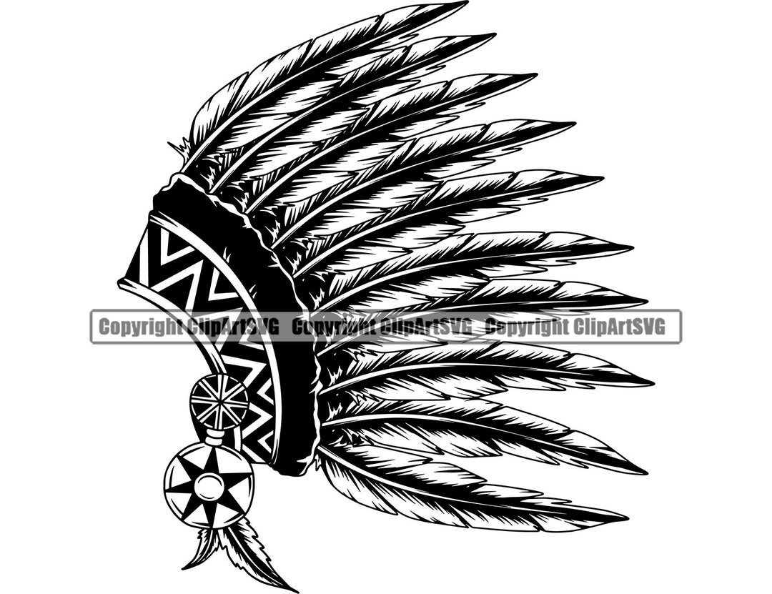 Native American Indian Headdress Warrior Chief Weapon Fight - Etsy