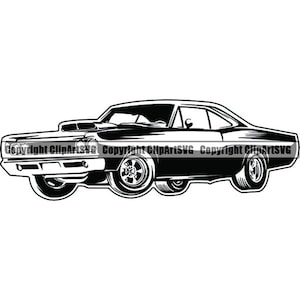 Classic Car #2 Hot Rod Muscle Automobile Vintage Auto Retro Antique Vehicle Garage Shop Custom .SVG .PNG Clipart Vector Cricut Cut Cutting