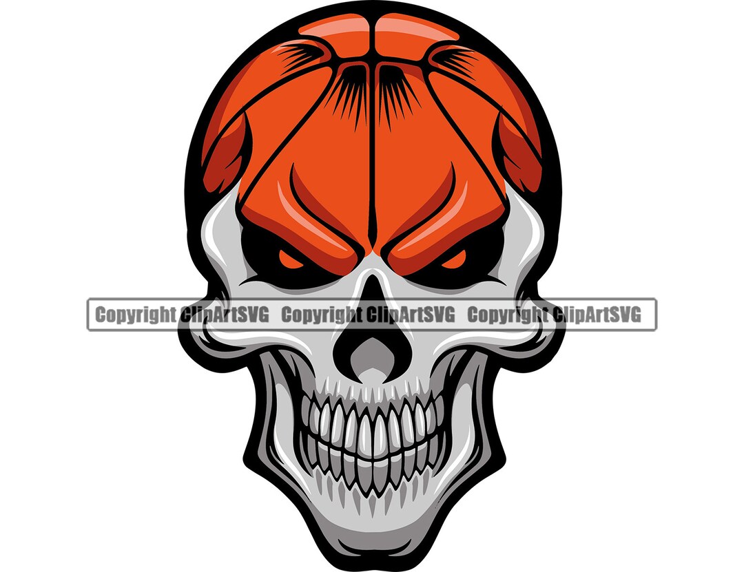 Basketball Skull Skeleton Ball Gym Arena League Equipment School Team ...