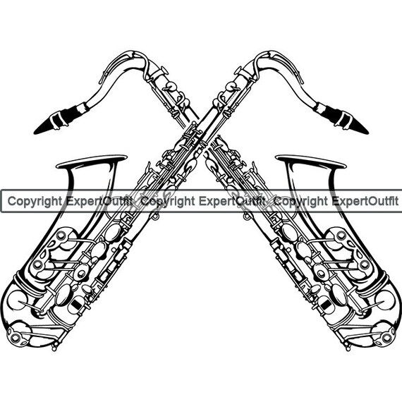 Paper, Party & Kids Embellishments Papercraft Saxophone 2 Music